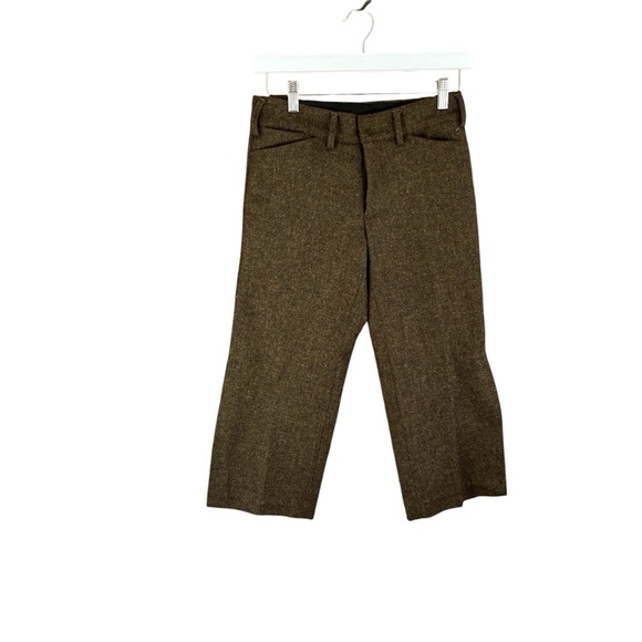 NEW Saint Sintra Pure Wool Pedal Pusher Cropped Trousers sze 00 Tweed Multi-Tone - Picture 1 of 16